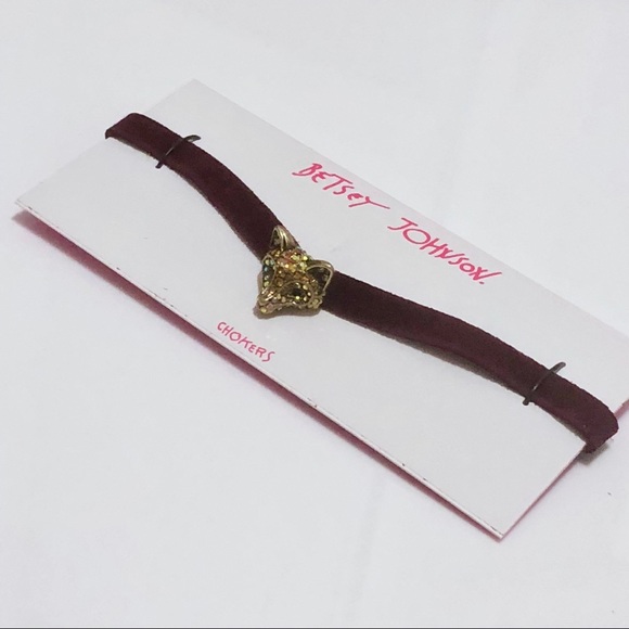 Betsey Johnson Pave Fox Choker - Picture 2 of 3